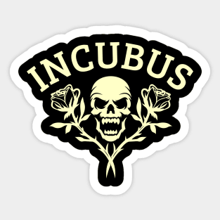 Incubus Flower skull Sticker